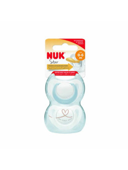 NUK Star Sucette Latex 0-6...